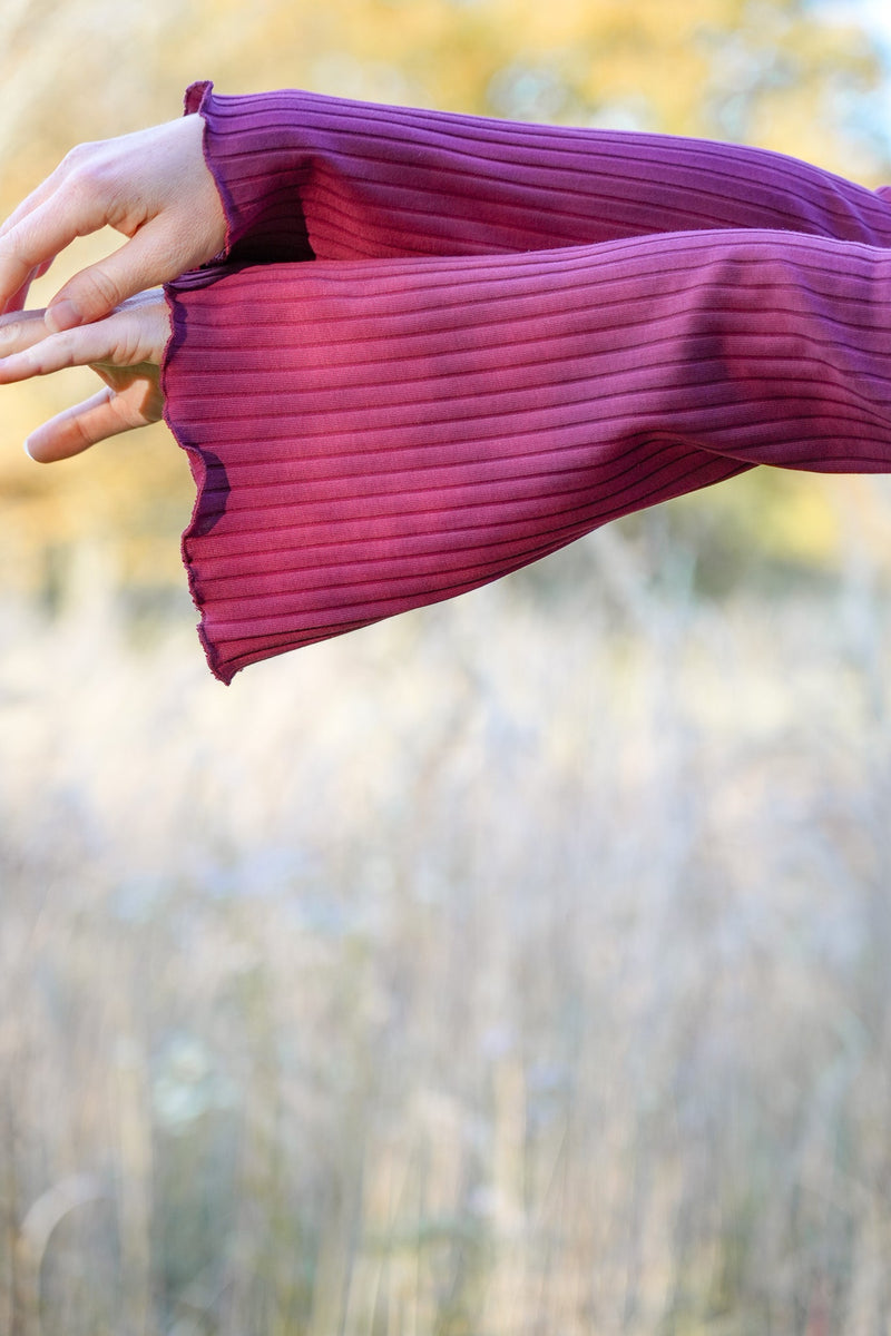 Lya long jumper Fuchsia – organic cotton, fair trade — Ansicht 8