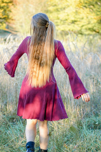 Lya Kleid Fuchsia – Bio-Baumwolle | Elegant & Feminin | Fair gefertigt — Ansicht 4