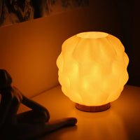 Numo 3D-Printed Table Lamp Wave Structure Warm White Light — Ansicht 1