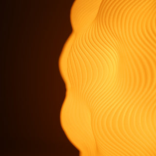 Numo | 3D-printed lamp | Wave structure &amp; warm light