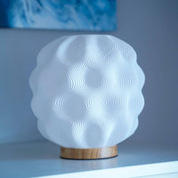 Numo 3D-Printed Table Lamp Wave Structure Warm White Light — Ansicht 6