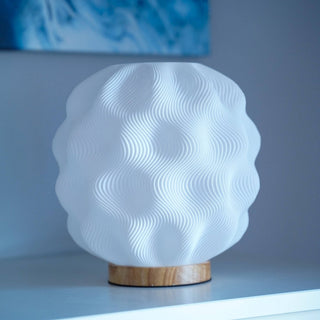 Numo | 3D-printed lamp | Wave structure &amp; warm light