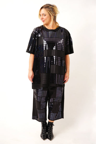 Pills Allover Bigshirt Metallic Foil – Unisex Oversized Dress