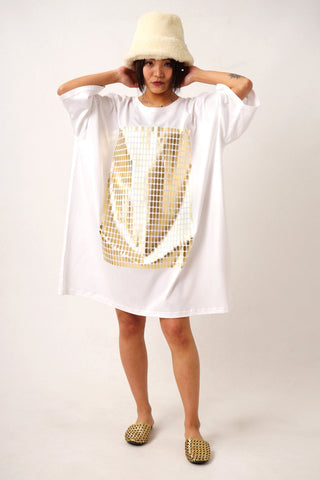 Pills Bigshirt – Iridescent Foil | Unisex | Oversized Dress