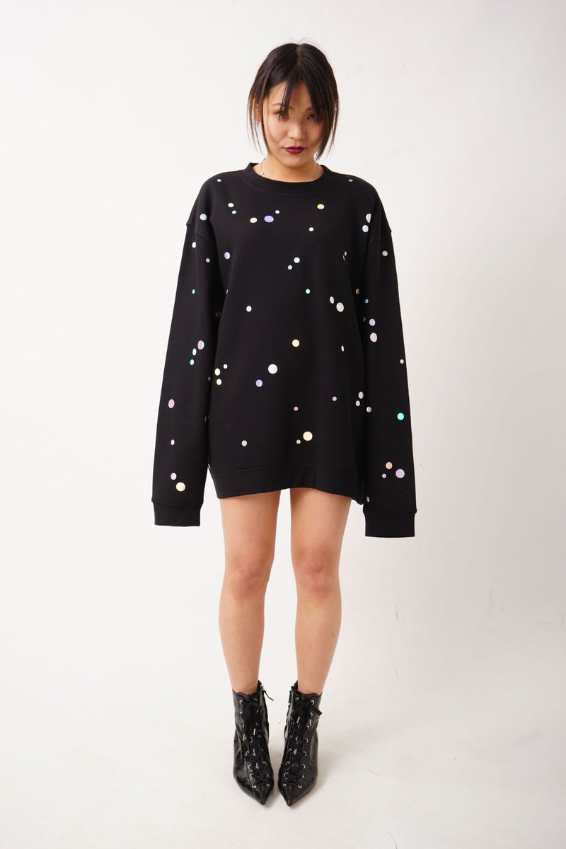 Holo Dots Sweater – Holographic Dots Unisex Relaxed Fit — Ansicht 4