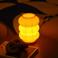 Luma 3D-Printed Lamp Recycled PLA Oak Wood Table Lamp — Ansicht 1
