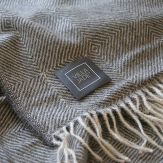 Villa Jade° Plaid – Weiches Alpakahaar | Natürlich | Langlebig