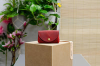 Kleine Damen-Geldbörse Rot – Echtleder Handmade Berlin — Ansicht 2