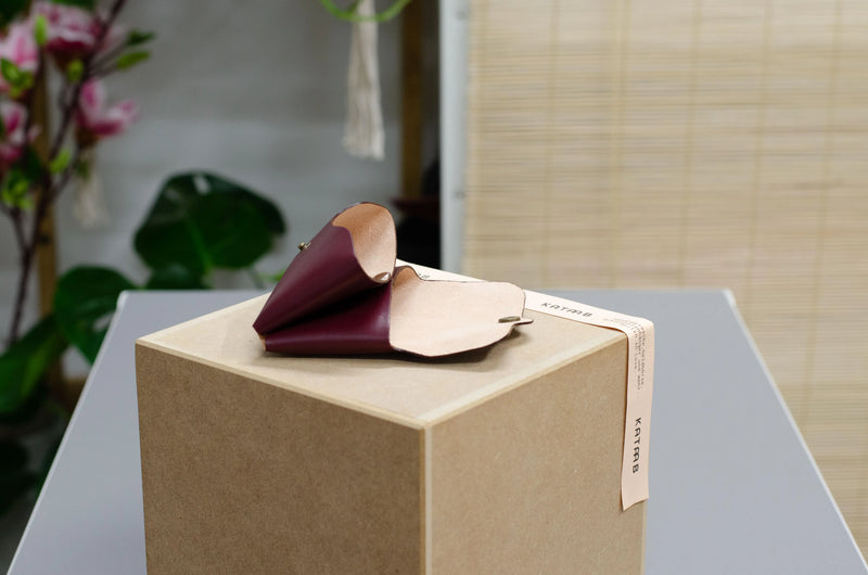Minimalist Leather Wallet – Genuine Leather, Handmade, Unisex — Ansicht 4