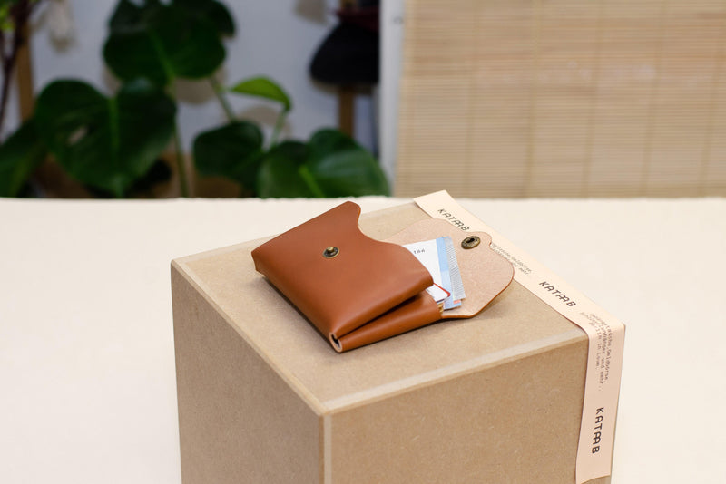 Leather Wallet Berlin Edition – Genuine Leather Handmade compact — Ansicht 5