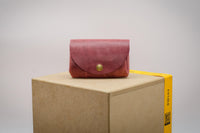 Minimalist Wallet for Women - Genuine Leather Old Pink | Handmade Berlin — Ansicht 2