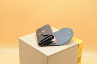 Minimalistisches Damen Portemonnaie – Handgemacht | Leder | nachhaltig