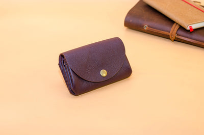 Small ladies wallet genuine leather handmade KATAAB