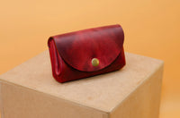 Kleine Damen-Geldbörse Rot – Echtleder Handmade Berlin — Ansicht 3