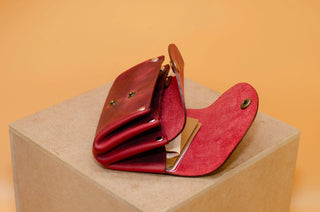 Kleine Damen-Geldbörse – Echtleder | Handmade | Minimalistisch Berlin