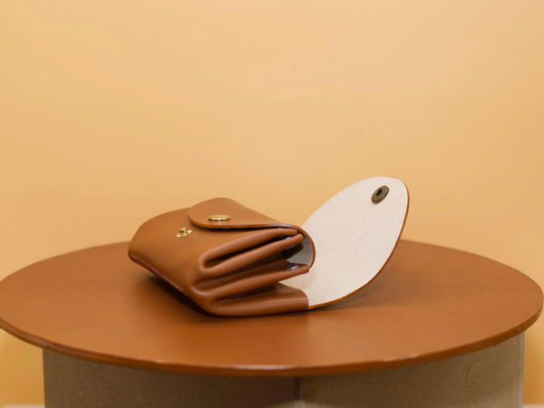 Small Women's Wallet Full-Grain Leather Handmade Berlin