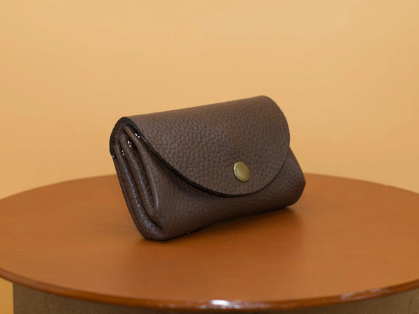 Small women's genuine leather handmade wallet Berlin minimalist