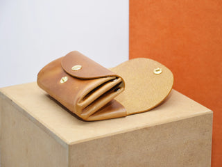 Kleiner Damen Geldbeutel – Handgemacht | Echtleder | Minimalistisch