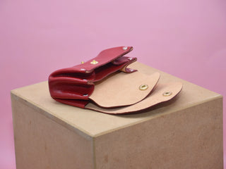 Minimalistisches Damen Portemonnaie – Handgemacht | Echtleder | Nachhaltig