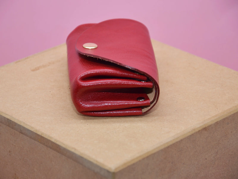 Minimalist Women's Wallet Genuine Leather Handmade KATAAB — Ansicht 3