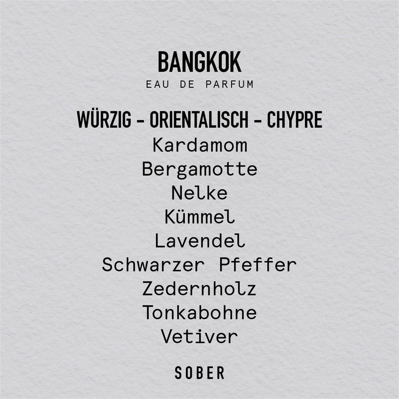 sober BANGKOK Eau de Parfum – Unisex Duftwasser 50 ml — Ansicht 3