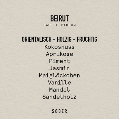 BEIRUT Eau de Parfum – Oriental Woody, 50 ml Unisex