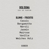 sober BOLOGNA Eau de Parfum 50ml – Unisex Duft mit Cassis & Neroli — Ansicht 3