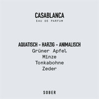 sober CASABLANCA Eau de Parfum 50 ml – Unisex Duft mit Grünem Apfel & Tonkabohne — Ansicht 3