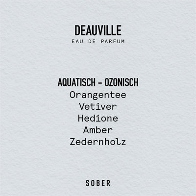sober DEAUVILLE Eau de Parfum 50ml – Unisex Aquatisch-ozonischer Duft