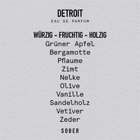 DETROIT Eau de Parfum – Unisex Duft mit Grünem Apfel & Zimt — Ansicht 3