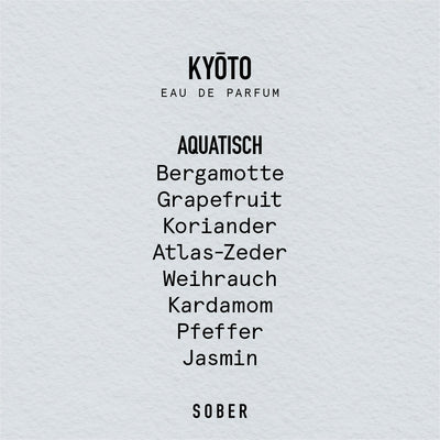 sober KYŌTO Eau de Parfum 50ml – Unisex Aquatisch
