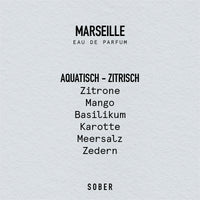 sober MARSEILLE Eau de Parfum – Zitrone, Mango, Unisex 50ml — Ansicht 3