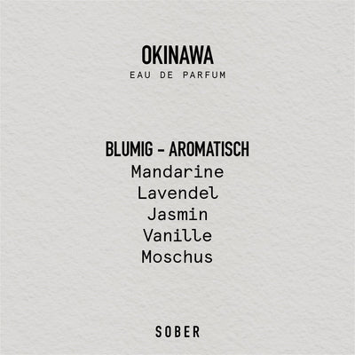 sober OKINAWA Eau de Parfum – Unisex, 50 ml