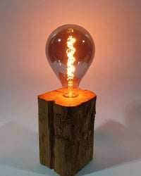 Damba Pine Wood Table Lamp - Handmade, Dimmable, LED — Ansicht 4
