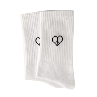 Love & Peace Statement Socken – Bio-Baumwolle für ein besseres Miteinander