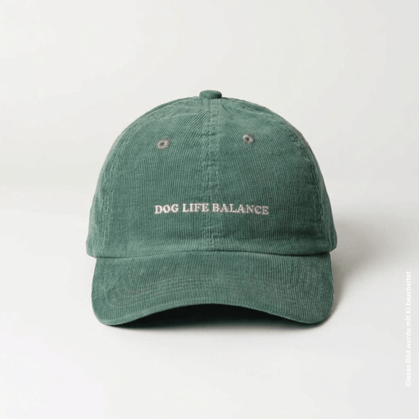 arrel Dog Life Balance Premium Cord Dad Cap grün & creme