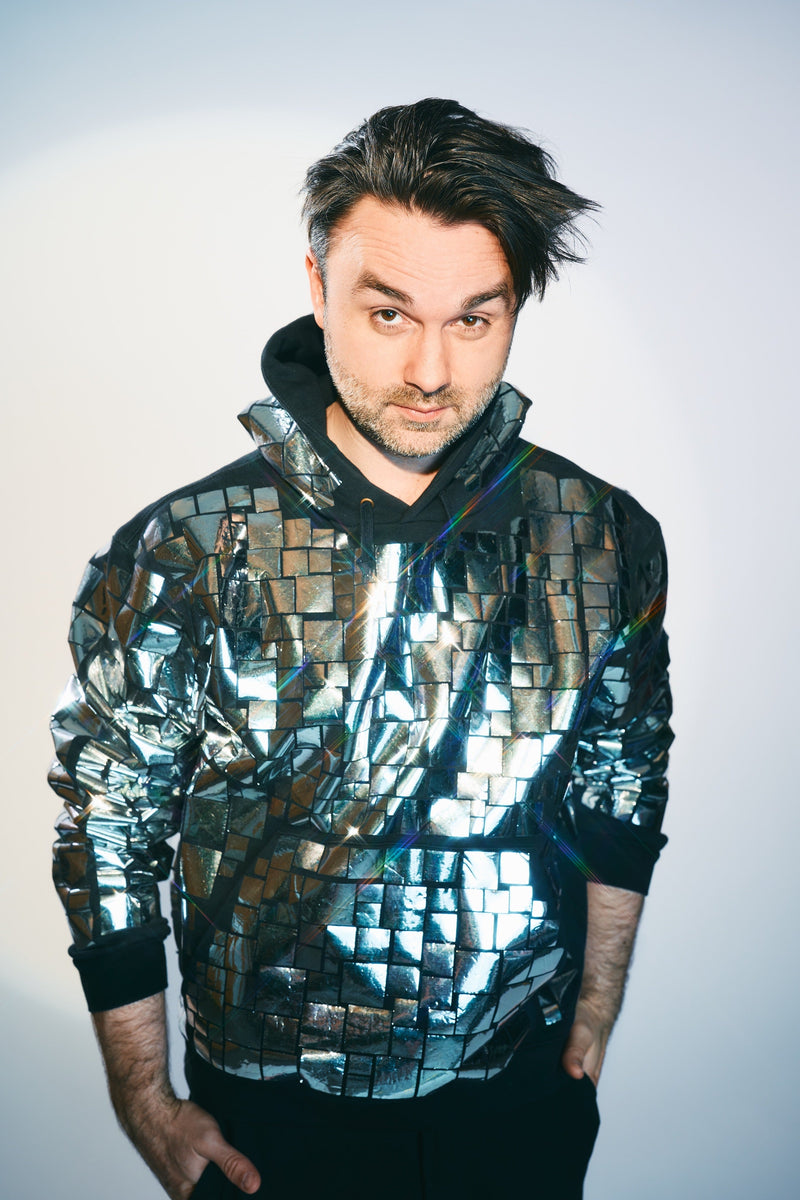 Starstyling Mosaic Allover Hoody – Unisex Metallic Mosaic Handmade — Ansicht 5
