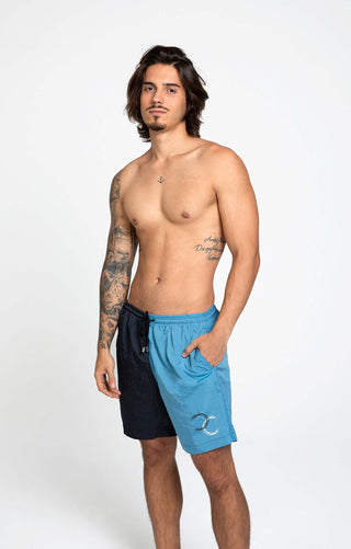 Dual Swim Shorts Polyamid Navy Light Blue – Kordelbund