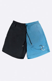Dual Swim Shorts Polyamid Navy Light Blue – Kordelbund — Ansicht 9