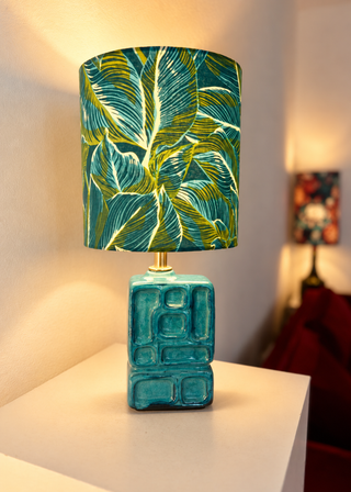 VEB Strehla Vasenlampe - Upcykling zu einer kabellosen Tischlampe mit LED Leuchtmittel aus original Vase der 60er Jahre - DDR Design - East German Pottery