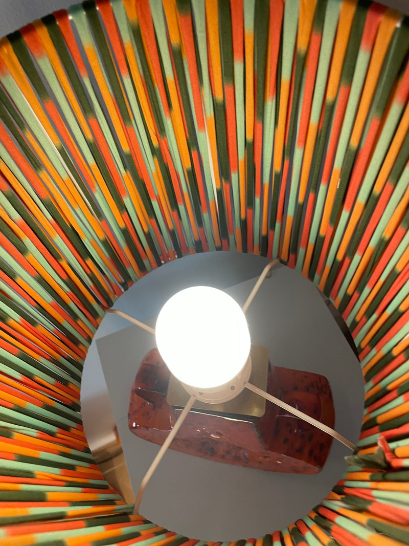 70er Jahre Pop Art Tischlampe - Upcycling West German Pottery — Ansicht 14