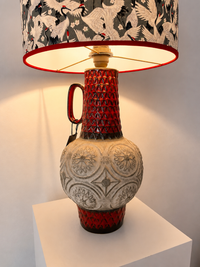 Große Bay-Keramik Lampe Brutalismus Fat Lava Mid Century 41 cm — Ansicht 2