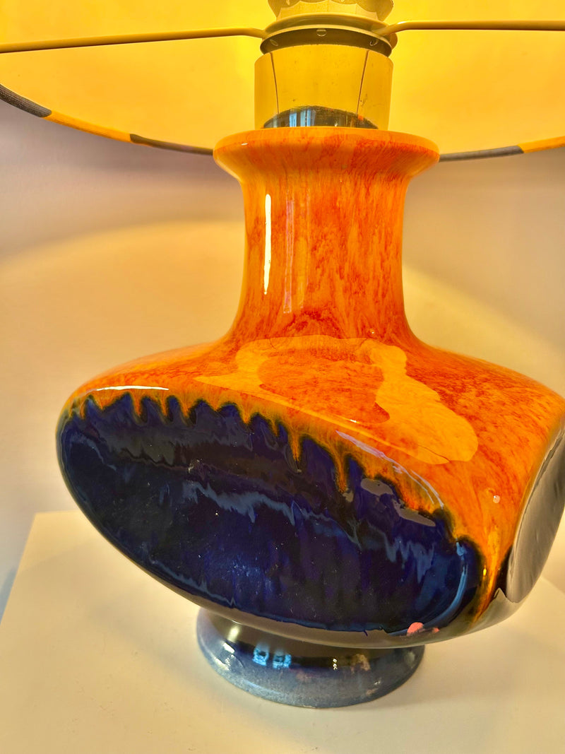 Pop Art Lampe PAN Keramik Space Age Schirm Cari Zalloni Goebel — Ansicht 5