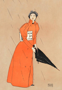 Woman holding umbrella by Edward Penfield – Vintage Poster — Ansicht 3
