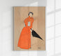 Woman holding umbrella by Edward Penfield – Vintage Poster