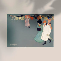 Man and Woman on Street – Edward Penfield Vintage Poster — Ansicht 2
