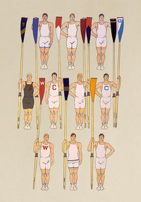 College Crews Poster – Edward Penfield Vintage Art Print — Ansicht 3