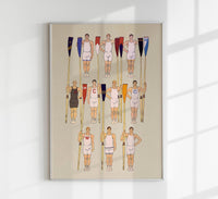 College Crews Poster – Edward Penfield Vintage Art Print — Ansicht 1