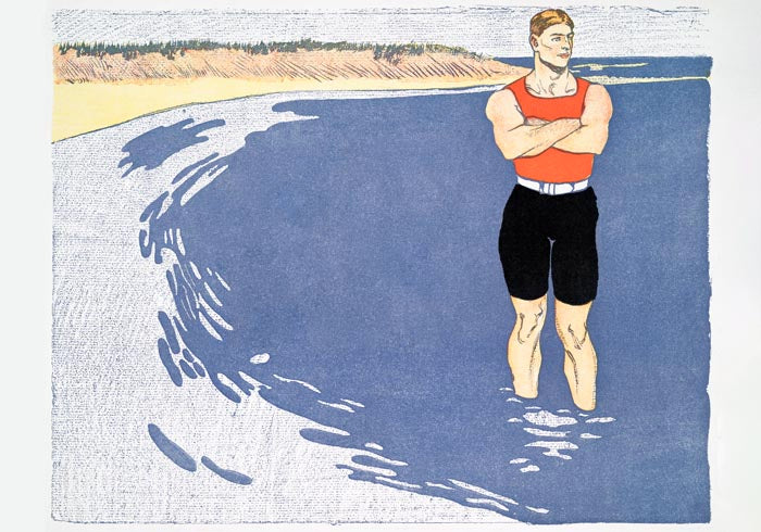 Man Standing in the Sea – Edward Penfield Vintage Poster — Ansicht 3