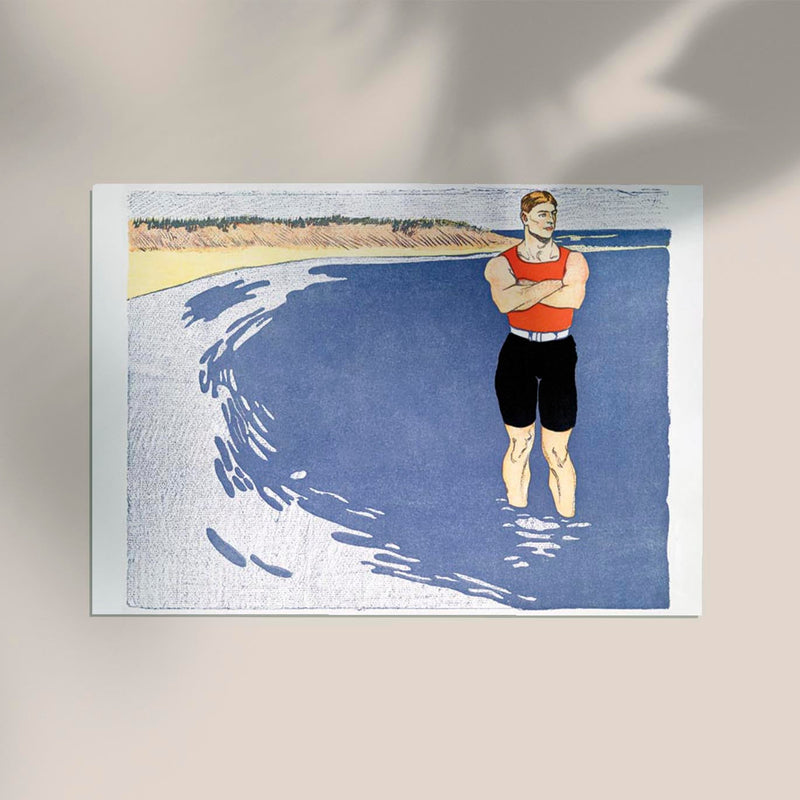 Man Standing in the Sea – Edward Penfield Vintage Poster — Ansicht 2